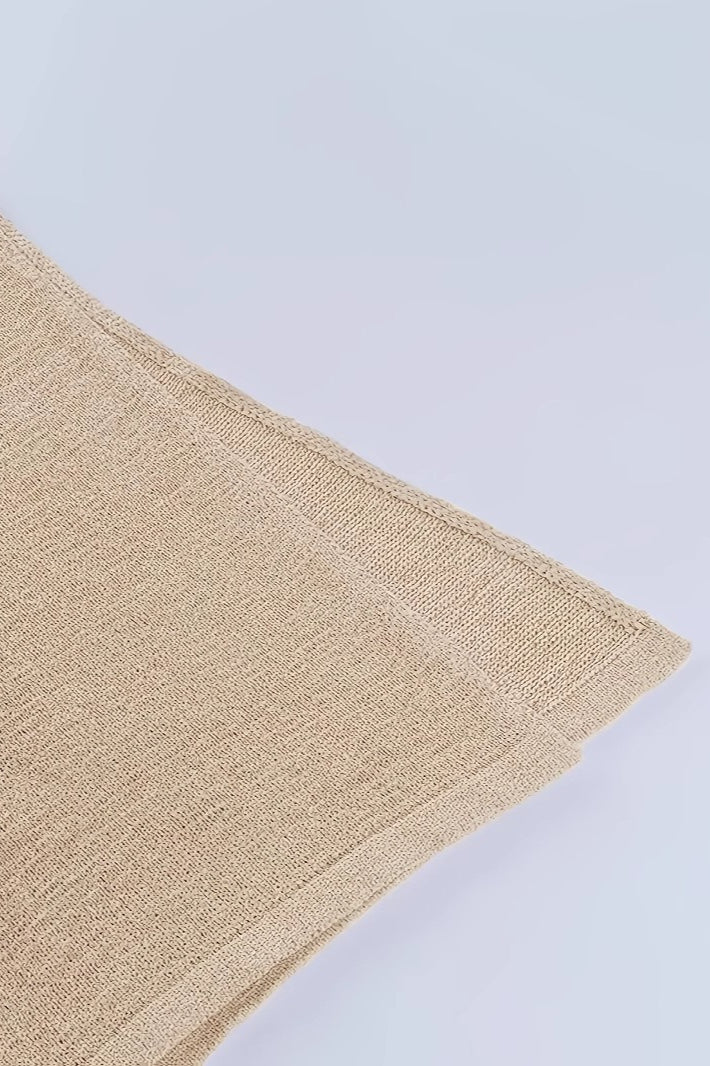 Metallic Rib Knit Spaghetti Strap Scoop Neck Side Slit Maxi Dress