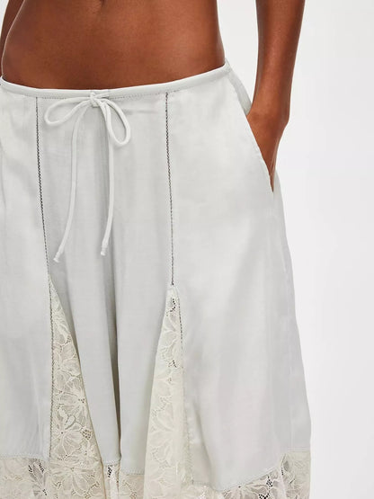 Teddi Drawstring Lace Shorts