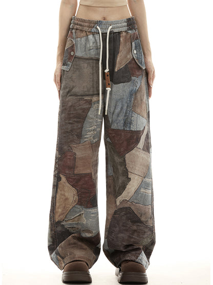 High Street Distressed Straight Leg Boyfriend Jeans