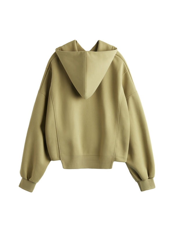 Letter Embroidery Drawstring Oversized Hoodie