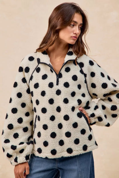 BiBi Polka Dot Sherpa