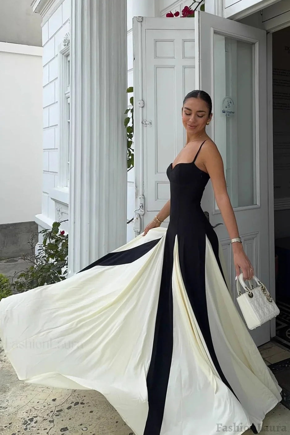 | Colorblock Maxi Dress