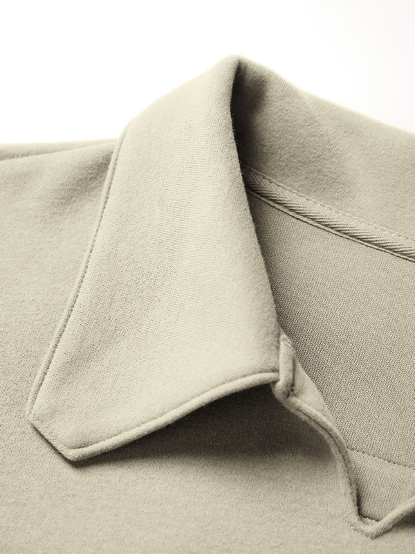 Letter Label Embellished V Neck Oversized Hoodie