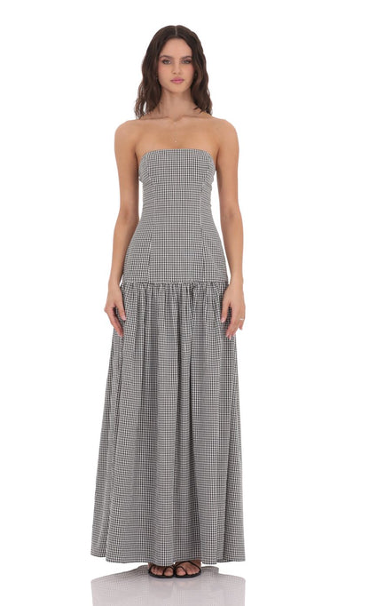Eleni Strapless Midi Dress
