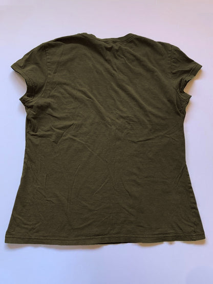 Cross Print Slim Short Sleeve Tee