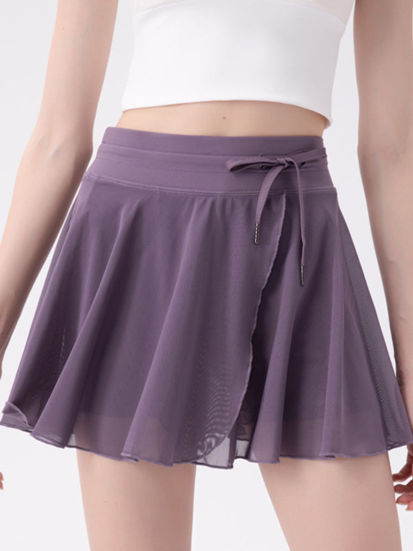 High Waist Quick Drying Exercise Mini Skirts