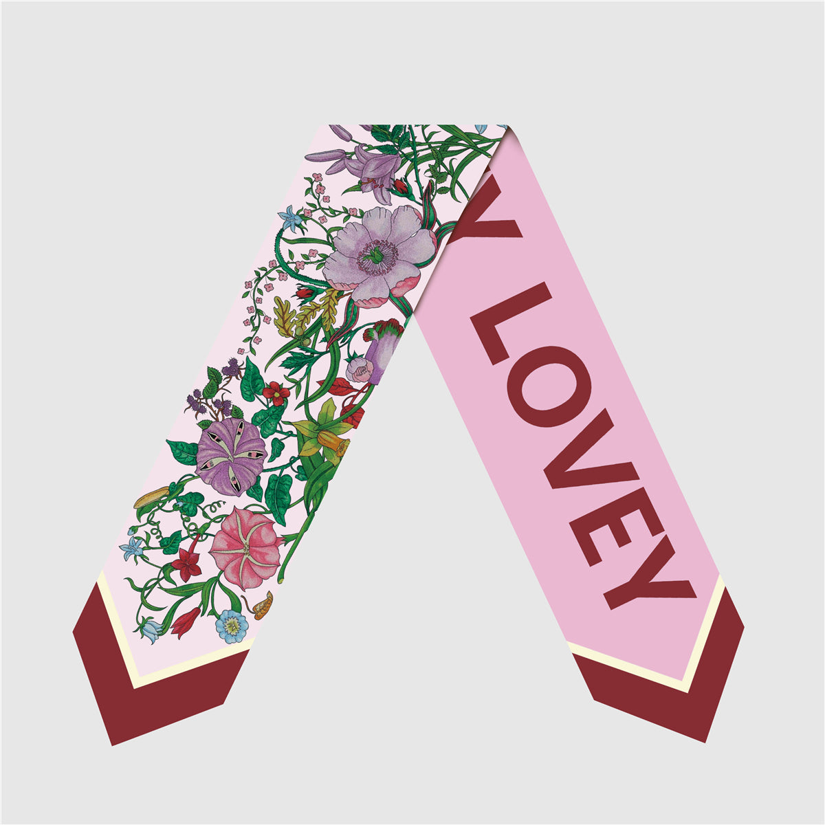 The Lila — Silk Skinny Scarf