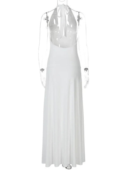 Wide Strap Plunge V-Neck Horizontal Ruched Bodycon Floor-Length Maxi Dress