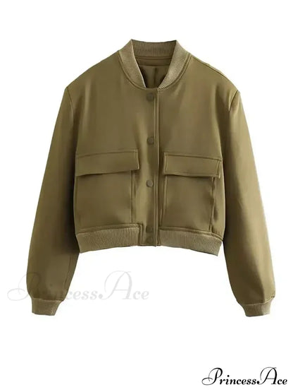 Elegant Solid Single-breasted Motorcycle Chic Long Sleeves With Pocket Autumn Stylish Coat