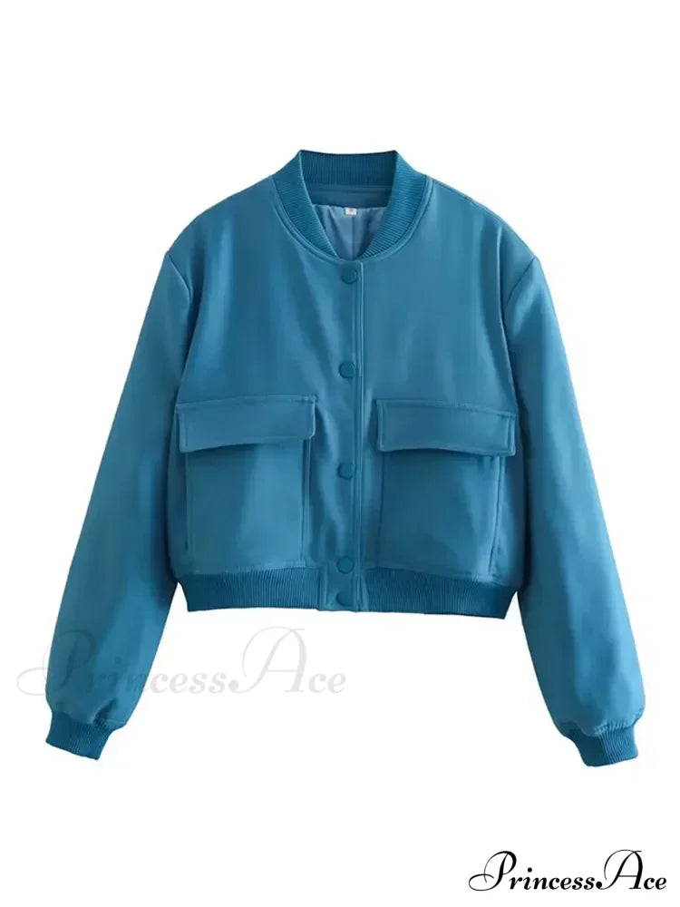 Elegant Solid Single-breasted Motorcycle Chic Long Sleeves With Pocket Autumn Stylish Coat