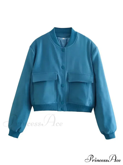 Elegant Solid Single-breasted Motorcycle Chic Long Sleeves With Pocket Autumn Stylish Coat