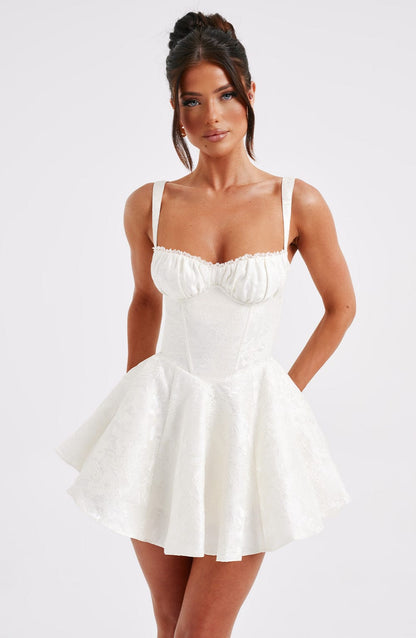 Jacquard Corset Mini Dress