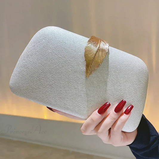 Evening Clutch Pearl Chain Handbag Wedding Cocktail Party Purse