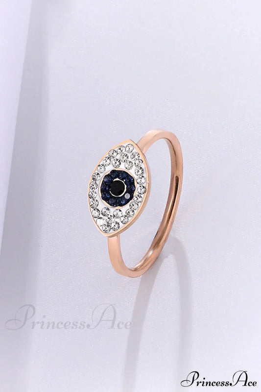 Eye of God Rose Gold 14k Titanium Steel Rings