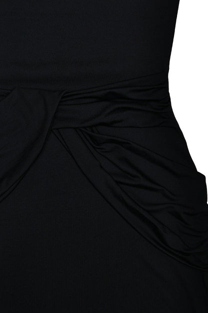 | Long Sleeve Crew Neck Maxi Dress