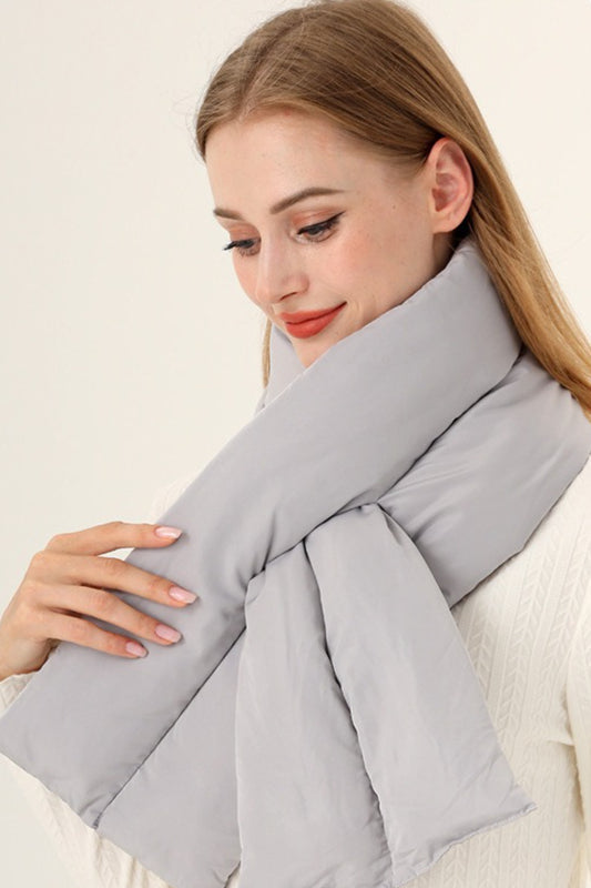 Thick Ribbed Long Neck Warmer Scarf