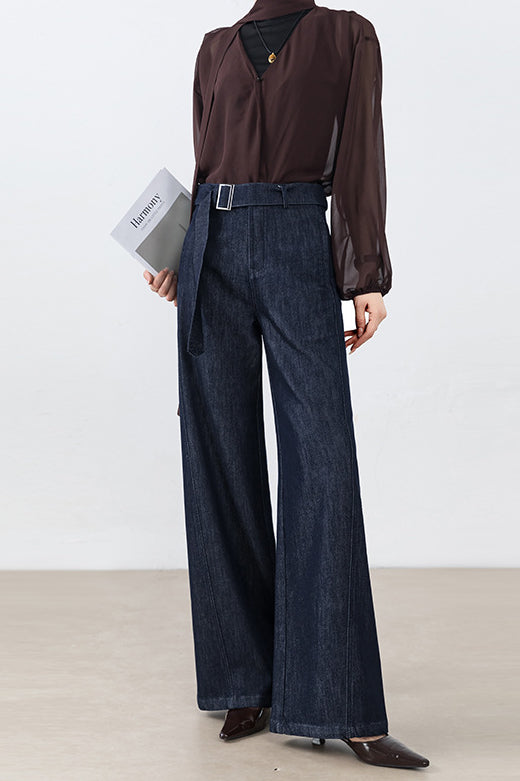 High Waist Loose Straight Leg Jeans