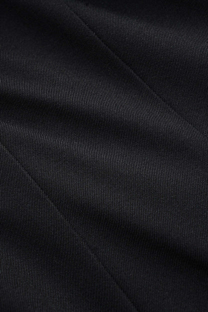 Button V-Neck Pocket Long Sleeve Mini Dress