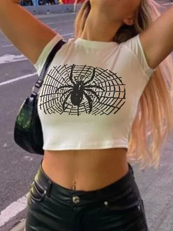 Spider Print Short Sleeve Tee