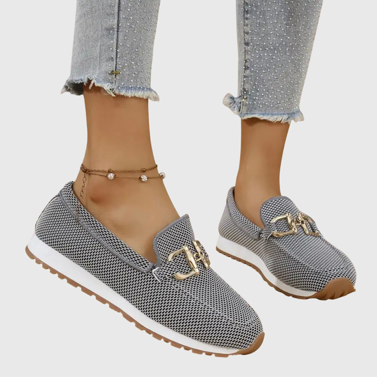 The Susana — Comfort Loafers with Gold Detail