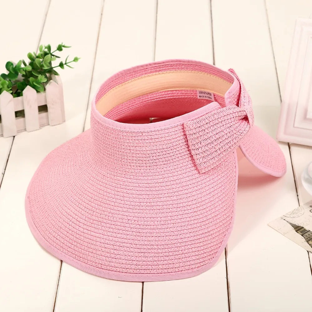 The Soleil — Foldable Straw Visor Hat