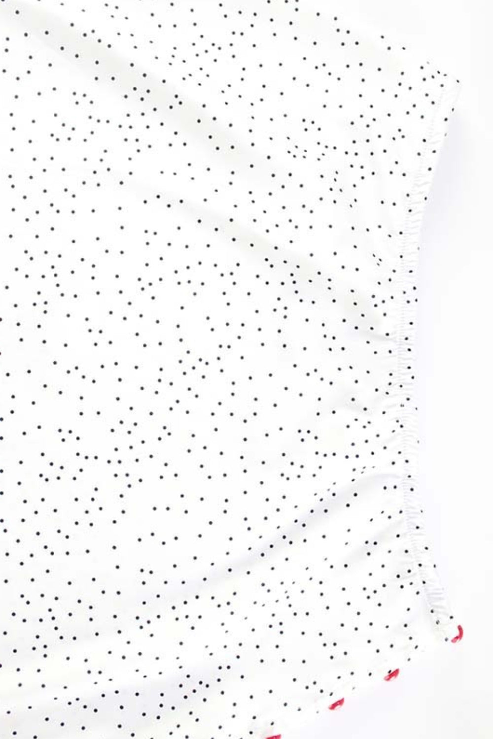 Polka Dot Satin V Neck Crop Top Mermaid Skirt Set
