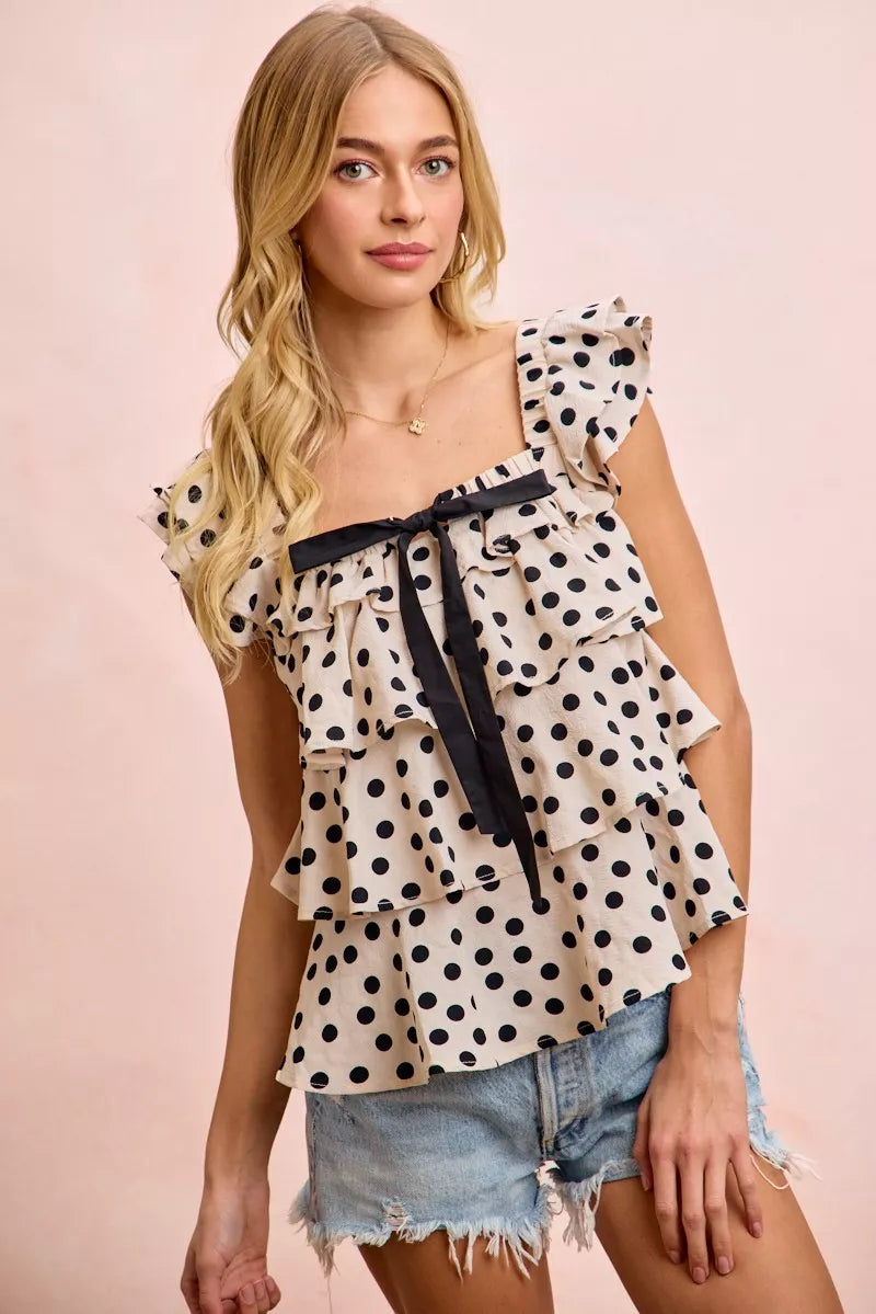 Bibi Polka Dot Top