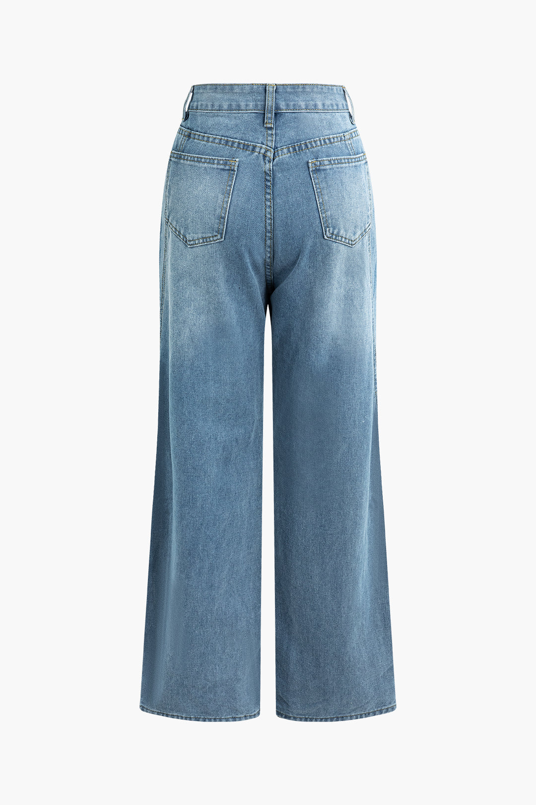 High-Waisted Wide Leg Jeans
