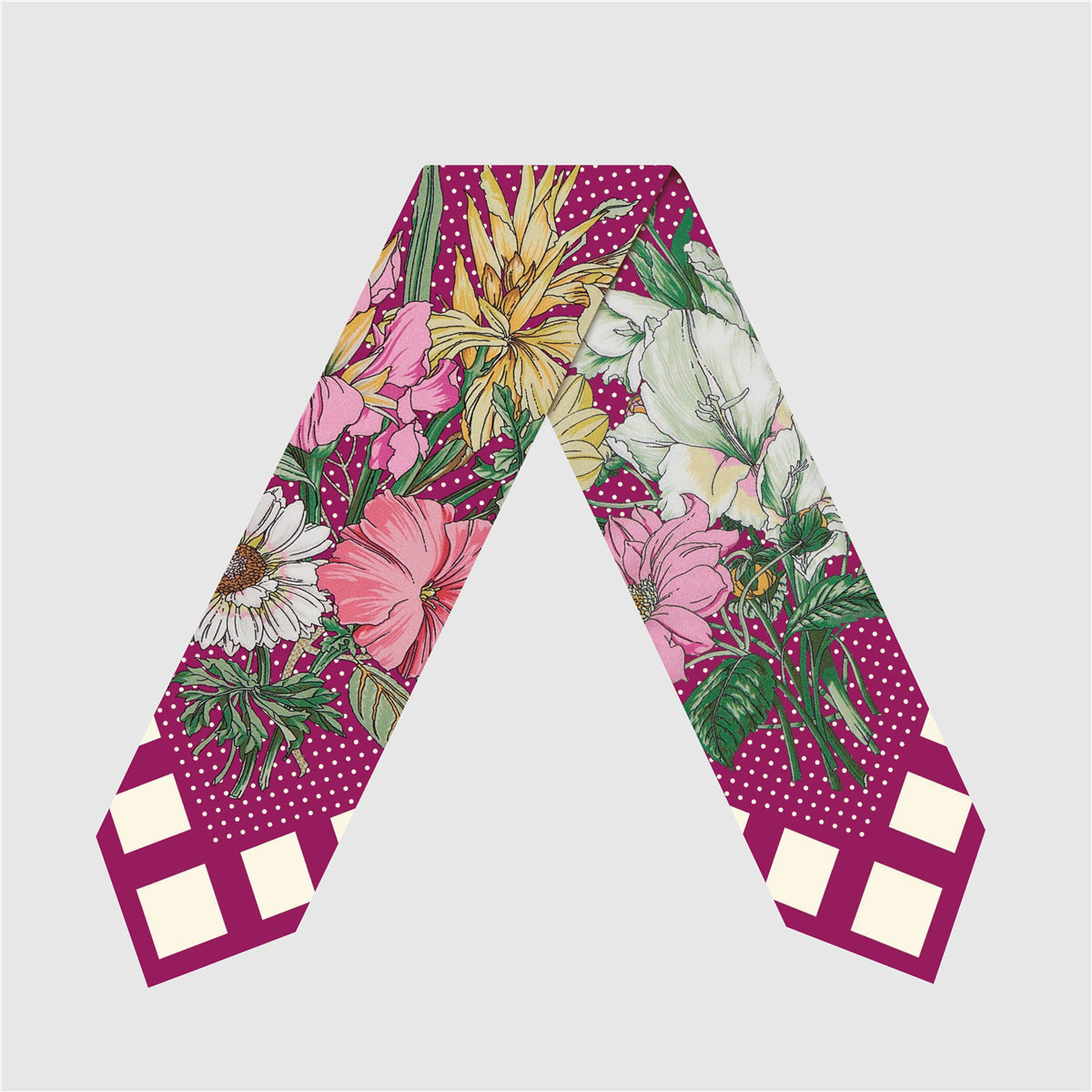 The Lila — Silk Skinny Scarf