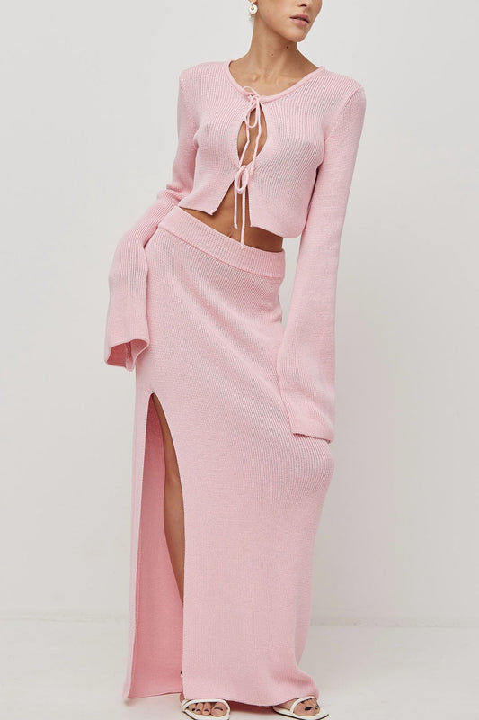 Bell Sleeve Cardigan Set Sweater Dress