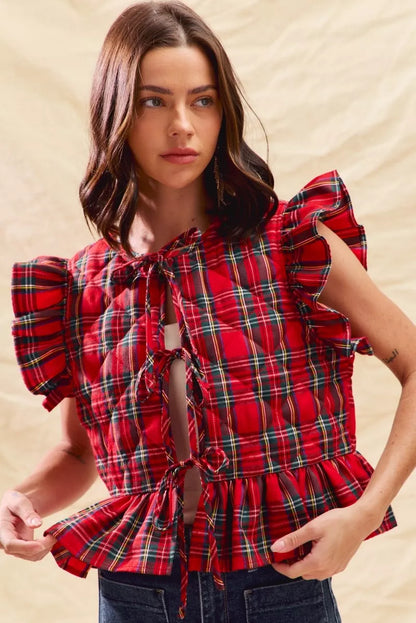 Holly Plaid Vest