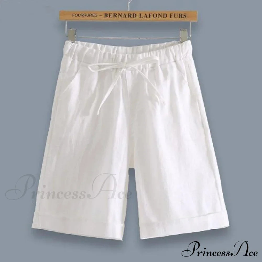 Fashion Elastic Waist Loose Shorts