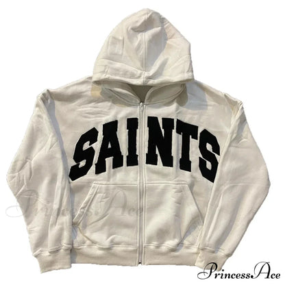 Fashionable Graphic Aesthetic Loose Cozy Hip Hop Hoodie
