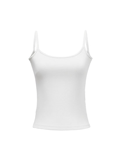 Plain Crewneck Slim Cami Top