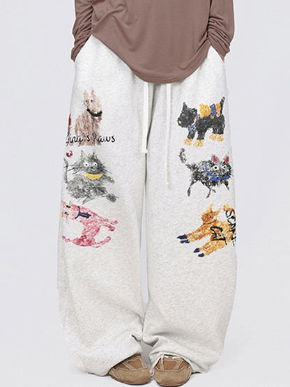 Street Animal Print Sweatpants
