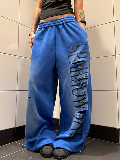 Retro Pattern Print Sweatpants