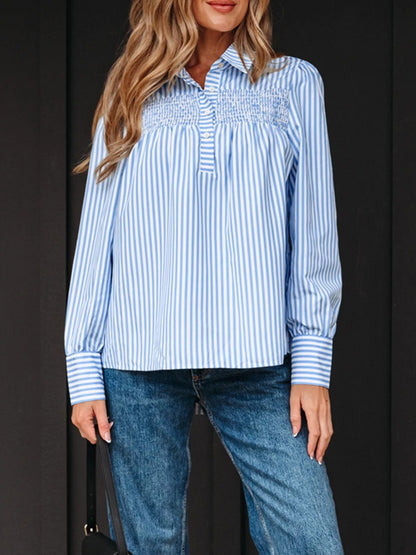 Heather Smocked Top