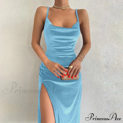Festive Cheer Velvet Charming Slit Midi Dress
