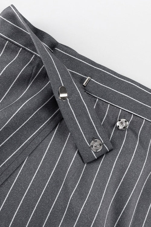 | Striped Suit Blazer Two Piece Set