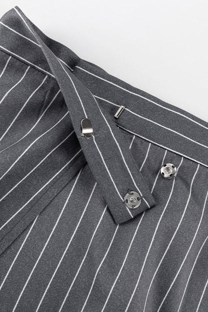 | Striped Suit Blazer Two Piece Set