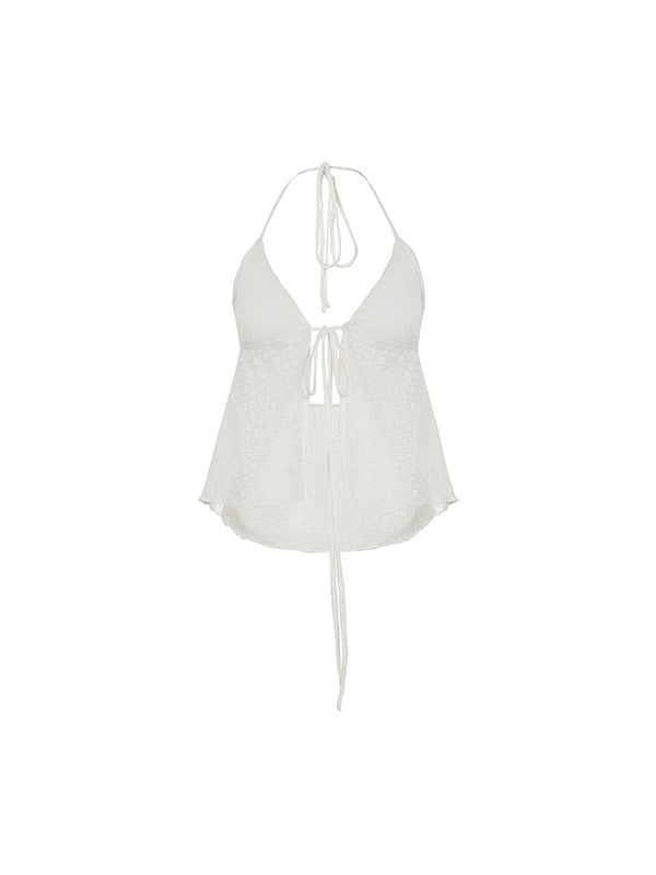 Backless Lace Tank Top