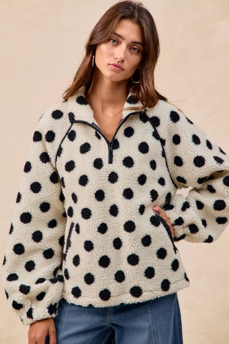 BiBi Polka Dot Sherpa