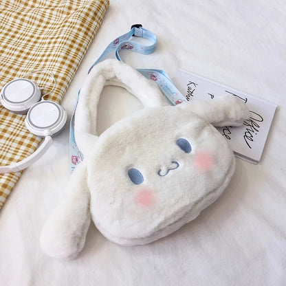 Cute Anime Cartoon Plush Large Shoulder Messenger Bag Handbag Aesthetic Casual Summer E-Girl Kawaii Korean Japanese Harajuku