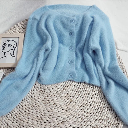 Pastel Fluffy Soft Cardigan