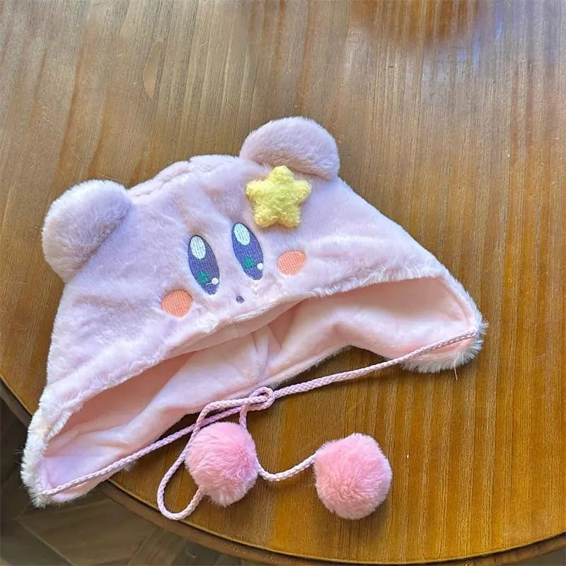 Pink Plush Japanese Anime Hat