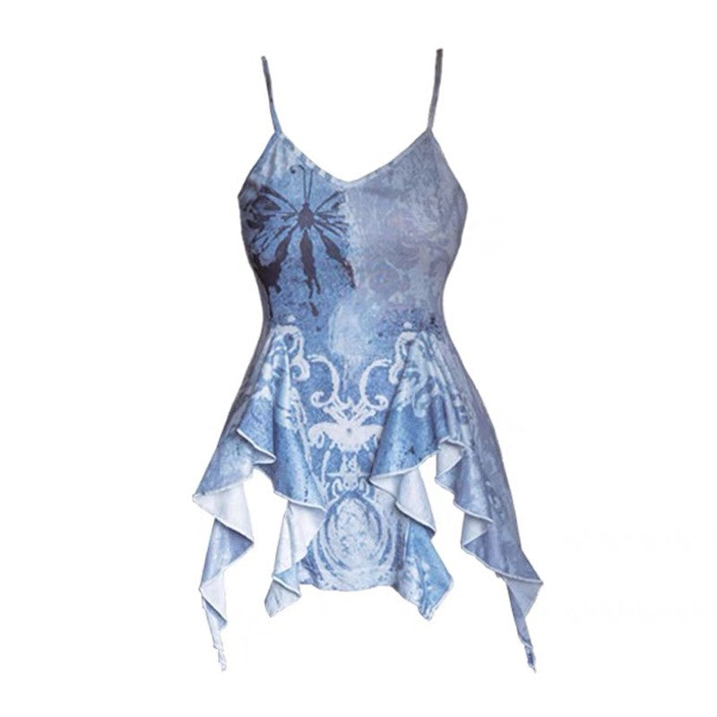 Blue Y2K Tank Top
