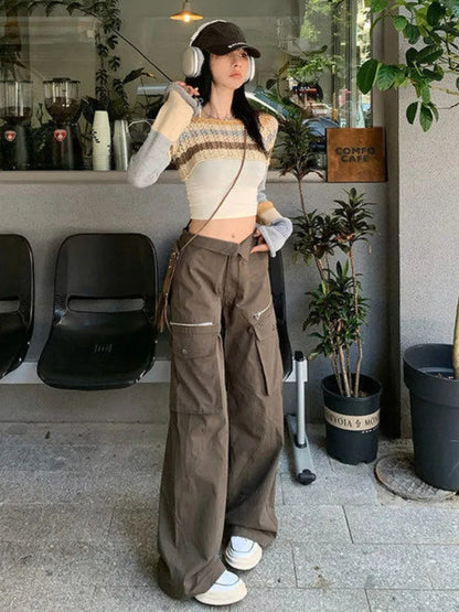 Striped Hollow Out Smock