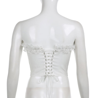 White Bustier Corset Top