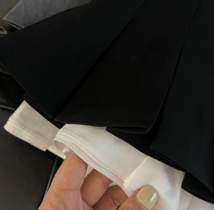Japanese Pleated A-Line Mini Skirt