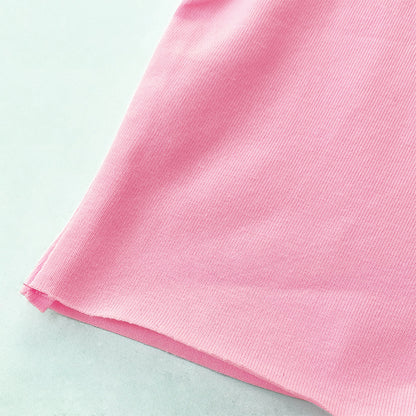 Cute It’s Not Me Pink Letter Crop Top Short Sleeve Shirt Tee T-shirt E-Girl Kawaii Korean Japanese Harajuku Chinese Retro Streetwear Aesthetic